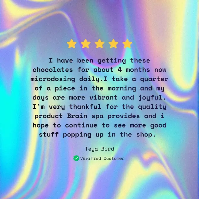 Five star review from Teya Bird - verified Brain Spa customer
